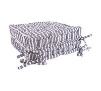 French Mattress Seat Cushions - 40cm - Pack of 2 Nicola Spring Blue One Size