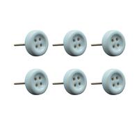Nicola Spring Ceramic Cabinet Knobs Button - Pack of 6 in Blue | Size: 1000mm x 500mm Nicola Spring Blue 1000mm x 500mm