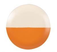 Nicola Spring Ceramic Dipped Flecked Dinner Plate - 20.5Cm - Burnt Orange