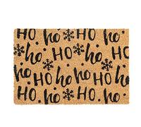 Nicola Spring Christmas Door Mat - 60 x 40cm - Ho Ho Ho - Pack of 1 - Indoor Outdoor Coir Doormat Xmas Decor Holiday Season Decorative Front Scraper Rug Floor Mat
