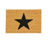 Nicola Spring Coir Door Mat - 60 X 40Cm - Black Star