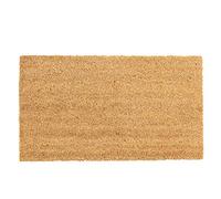 Nicola Spring Coir Door Mat - 70 x 40cm - Classic - Decorative Indoor Front Door Floor Mat Entry Dirt Trapper Rug Outdoor Boot Scraper Non Slip Backing Doormat
