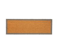 Nicola Spring Coir Double Door Mat - 120 X 40Cm - Grey Border