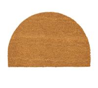Nicola Spring Coir Half Moon Door Mat 60 x 40cm Classic in Brown | Size: 40 cm x 60 cm Nicola Spring Brown 40 cm x 60 cm