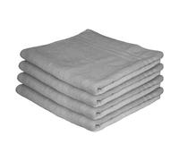 Nicola Spring Cotton Bath Sheets - 160Cm X 90Cm - Grey - Pack Of 4