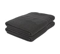 Nicola Spring Cotton Bath Sheets - Charcoal - 160cm x 90cm - Pack of 2 - Adults Extra Large Big Thick Fluffy Luxury Quick Dry Bathroom Soft Hotel Quality Beach Towel