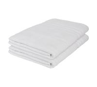 Nicola Spring Cotton Bath Sheets - White - 160cm x 90cm - Pack of 2 - Adults Extra Large Big Thick Fluffy Luxury Quick Dry Bathroom Soft Hotel Quality Beach Towel