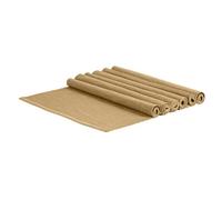 Nicola Spring Cotton Fabric Placemats - 45Cm X 34.5Cm - Beige - Pack Of 6