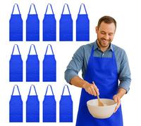 Nicola Spring Cotton Kitchen Bib Apron - One Size - Royal Blue - Pack Of 1