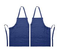 Nicola Spring Cotton Kitchen Bib Aprons - One Size - Pack of 2 in Navy Nicola Spring Navy