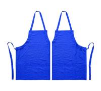 Nicola Spring Cotton Kitchen Bib Aprons - One Size - Royal Blue - Pack Of 2