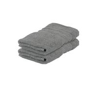 Nicola Spring Cotton Wash Cloths - Grey - 30cm x 30cm - Pack of 2 - Adults Small Thick Fluffy Luxury Quick Dry Bathroom Soft Hotel Quality Face Hand Towel