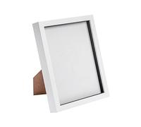 Nicola Spring Deep Acrylic 3D Box Photo Frame 8 x 10 Inch - White | Three Display Depths, Portrait & Landscape Display, Freestanding Design, Wall-Mountable Frame, Hidden Support Arm