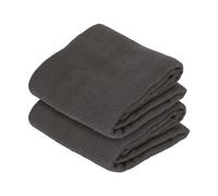 Nicola Spring Deluxe 100% Cotton Tea Towels - 60Cm X 40Cm - Charcoal - Pack Of 2