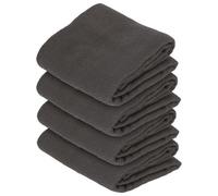 Nicola Spring Deluxe 100% Cotton Tea Towels - 60Cm X 40Cm - Charcoal - Pack Of 4