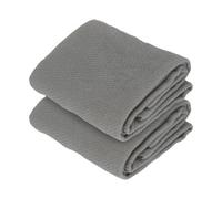 Nicola Spring Deluxe 100% Cotton Tea Towels - 60Cm X 40Cm - Grey - Pack Of 2