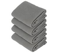 Nicola Spring Deluxe 100% Cotton Tea Towels - 60Cm X 40Cm - Grey - Pack Of 4