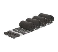 Nicola Spring Deluxe 100% Cotton Turkish Beach Towels - 160Cm X 90Cm - Charcoal - Pack Of 4