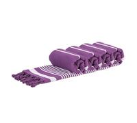 Nicola Spring Deluxe Cotton Turkish Bath Towels - Purple - Pack Of 4