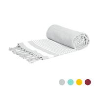 Nicola Spring Deluxe Turkish Cotton Bath Towel - 162 X 90Cm - Grey