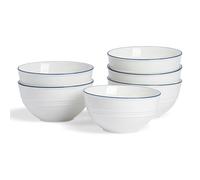 White Farmhouse Cereal Bowls - 15cm - Pack of 6 Nicola Spring White One Size