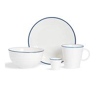 16 Piece White Farmhouse Dinner Set Nicola Spring White One Size