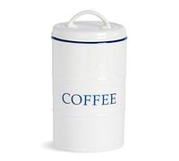 White Farmhouse Coffee Canister 11cm Nicola Spring White One Size