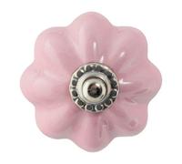 Nicola Spring Floral Ceramic Cabinet Knob - Pink
