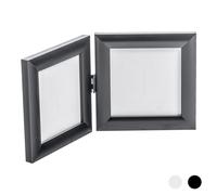 Nicola Spring Folding 2 Photo Frame - 4 x 4" - Pack of 1 in Black Nicola Spring Black