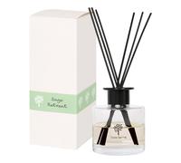 Nicola Spring Glass Reed Diffuser - 200ml - Sage Retreat - 1x Home Décor Bathroom Bedroom Room Essential Oil Air Freshener with Scented Sticks 60 Day Fragrance