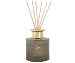Nicola Spring Green Pomelo & Passion Fruit Scented Reed Diffuser - 200ml - Aromatherapy 6 Sticks Air Freshener Home Fragrance Diffuser Fragrant Gift Set for Kitchen, Bathroom, Home
