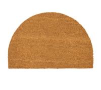 Nicola Spring Half Moon Coir Door Mat - 60 X 40Cm - Classic Indoor Outdoor Floor Mat Dirt Trapper Rug Non Slip Doormat