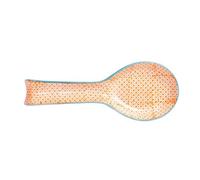 Nicola Spring Hand-Printed Kitchen Spoon Rest - 26.5Cm - Orange