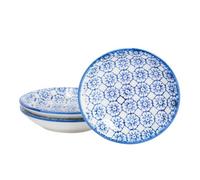 Nicola Spring Hand-Printed Sauce Dishes - 10Cm - Navy - Pack Of 3