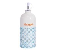 Nicola Spring Hand-Printed Vinegar Pourer Bottle - 500Ml - Blue