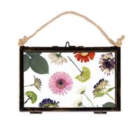 Nicola Spring Hanging Metal Photo Frame - 6" X 4" - Black - Picture Frame Wall Mounted Frame With Rope