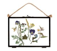 Nicola Spring Hanging Metal Photo Frame - 7" X 5" - Black - Picture Frame Wall Mounted Frame With Rope