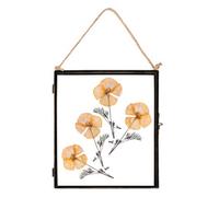 Nicola Spring Hanging Metal Photo Frame - 8" X 10" - Black - Picture Frame Wall Mounted Frame With Rope