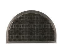 Nicola Spring Heavy Duty Half Moon Door Mat - 60 x 40cm - Black | Size: 40 cm x 60 cm Nicola Spring Black 40 cm x 60 cm