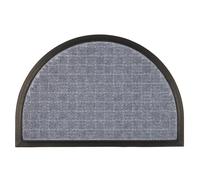 Nicola Spring Heavy Duty Half Moon Door Mat - 60 x 40cm - Grey | Size: 40 cm x 60 cm Nicola Spring Grey 40 cm x 60 cm