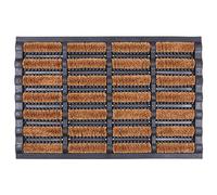 Nicola Spring Heavy Duty Scraper Door Mat - 60 x 40cm - Decorative Indoor Front Door Floor Mat Entry Dirt Trapper Rug Outdoor Boot Scraper Non Slip Backing Doormat