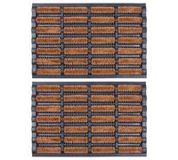 Nicola Spring Heavy Duty Scraper Door Mat - 60Cm X 40Cm - Pack Of 2