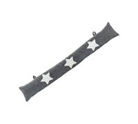 Nicola Spring Herringbone Draught Excluder - 78.5cm - Star in Grey Nicola Spring Grey