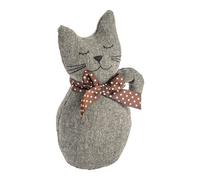 Nicola Spring Jasper The Cat Door Stop - 16 X 25Cm - Grey