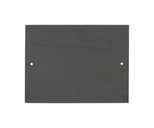 Nicola Spring Linea Rectangle Blank Slate House Sign with Wall Fixings - 20cm x 15cm - Black - 1x Home Cottage Garden Outdoor Wall Gate Name Front Door Number Plate Address Decor Welcome Plaques