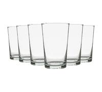 Nicola Spring Meknes 325Ml Highball Glasses - Hand-Blown Moroccan Recycled Water Juice Drinking Glasses - Clear Glass - Set Of 6