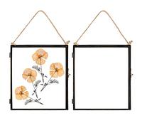 Nicola Spring Metal Photo Frames - Fits Photo Size 8 x 10 (20 x 25cm) - Pack of 5 - Black Picture Frame Portrait Orientation Freestanding Square Certificate Display Poster Case