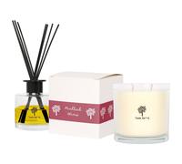Nicola Spring Mulled Wine Candle & Diffuser Gift Set - 400g Jar + 200ml Diffuser in Clear Nicola Spring Clear