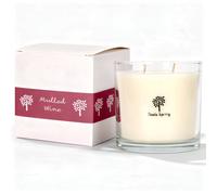 Nicola Spring Mulled Wine Scented Candle - 400G 28H Natural Single Wick Soy Wax Aromatherapy Candle Home Fragrance