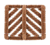 Nicola Spring Natural Coir Scraper Door Mat - 35Cm X 30Cm